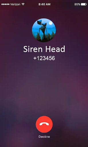 siren head video fake call