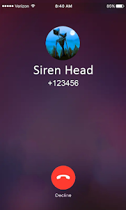 siren head video fake call