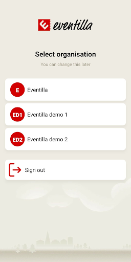 Android application Eventilla screenshort