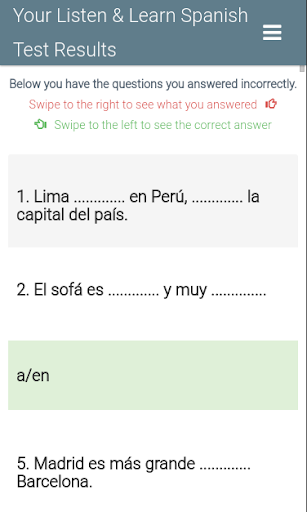 Spanish Level Test