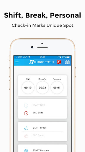 Time Clock & Mileage Log Screen 2