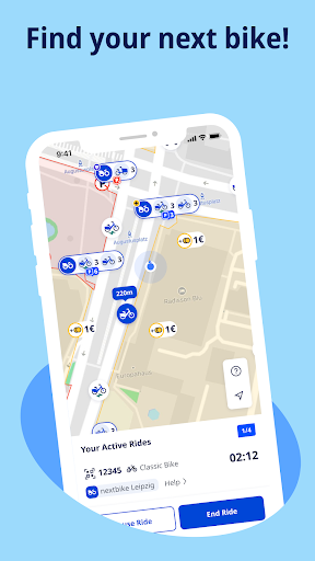 Screenshot of nextbike
