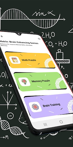 Android application Matrix: Brain Enhancing Games screenshort
