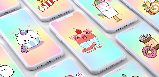 Android application Cute Food Kawaii Wallpapers screenshort