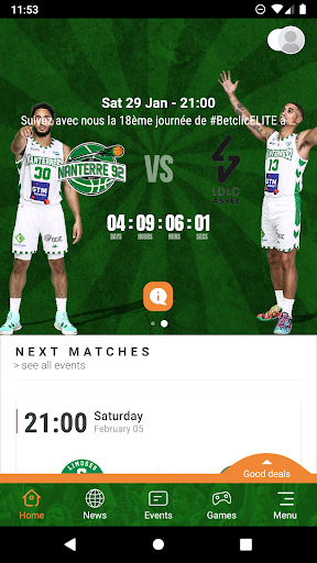 Android application Nanterre 92 screenshort