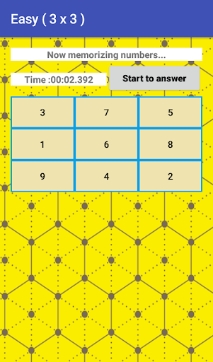 Memorize Numbers! Try checking Screen 3