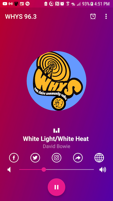 WHYS Radio Screen 2