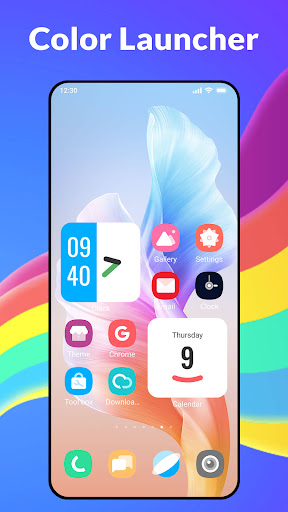 Screenshot of Color Launcher, cool themes
