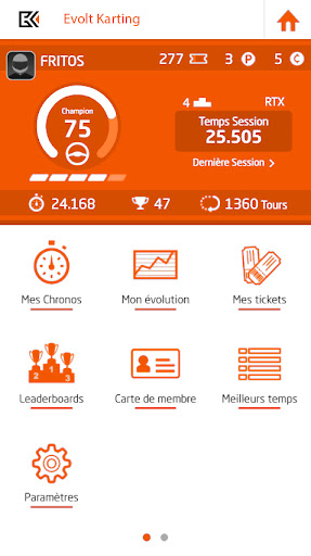 Evolt Karting Screen 3
