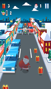 Santa Claus runing - Christmas