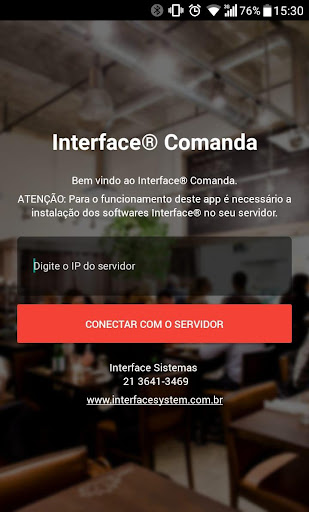 Android application Interface Comanda Mobile screenshort