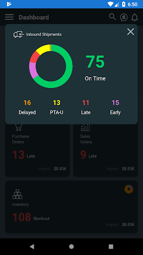 Luminate Control Tower Mobile Screen 3