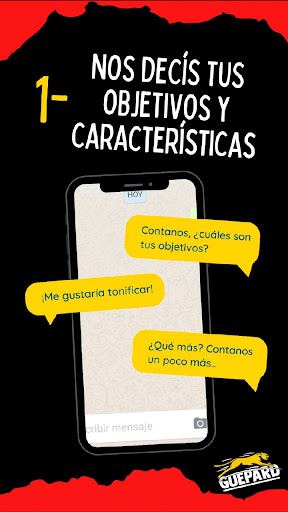 Android application Guepard Entrenamiento screenshort