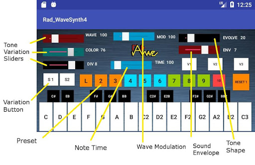 Keyboard Synthesizer Screen 3