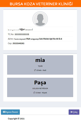 Bursa Koza Veteriner Kliniği Screen 2