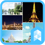 Travel to paris, France Launcher Multi theme icon