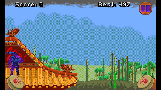 Android application Janin - ninja jumping bamboo - screenshort