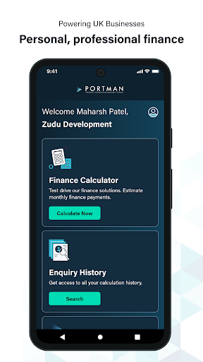 Android application Portman Finance Calculator screenshort