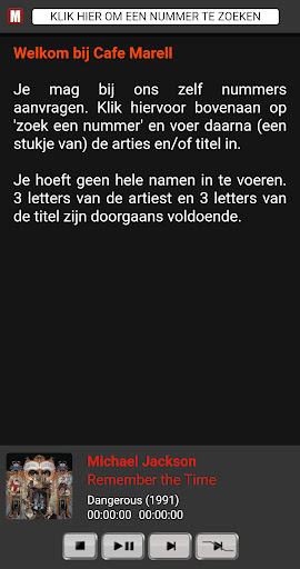 Android application Marell Music Request screenshort