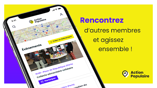 Android application Action Populaire screenshort