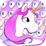 Cover Image of ダウンロード Pink Unicorn Keyboard Animated 1.0.1 APK