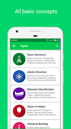 Chemistry Pro: Notes, Elements Screen 2