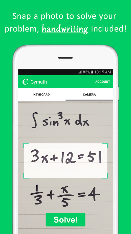 Cymath - Math Problem Solver Oleh Cymath Llc - (Android Aplikasi) — Appagg
