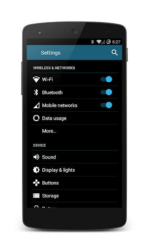 Android application Dark Holo 5.0 Theme CM11/PA screenshort