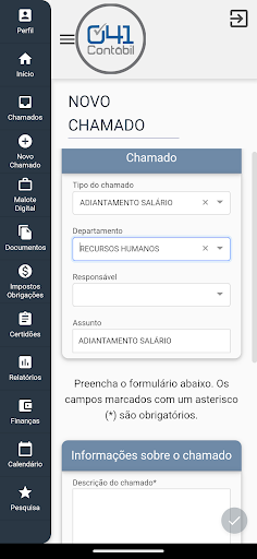 Android application 041 Contabilidade LTDA screenshort