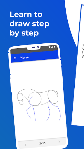 Android application How To Draw A Cute Horse screenshort