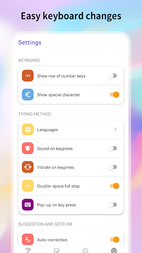 Easy keyboard changes