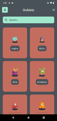 Android application Ooblest screenshort