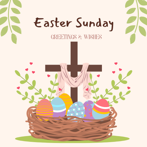 Happy Easter Wishes 2024 logo