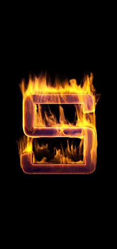 Fire Letter S Live Wallpaper Screen 2