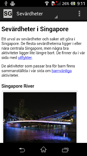 Singaporeguide - singapura.se Screen 2