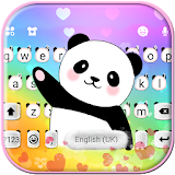 Cute Panda Coming Keyboard Theme icon