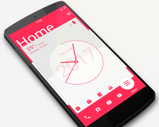 Screenshot of Analog Clock Launcher -Applock