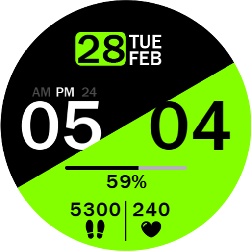 Key030 Digital Watch Face Download on Windows