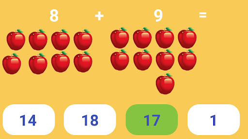 Android application Addition and subtraction screenshort