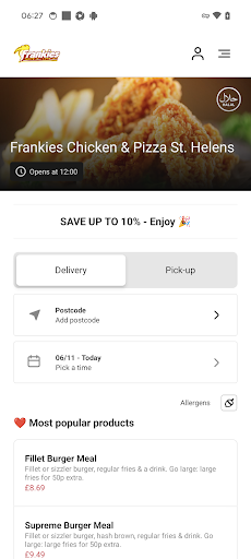 Frankies Chicken & Pizza screenshot 1