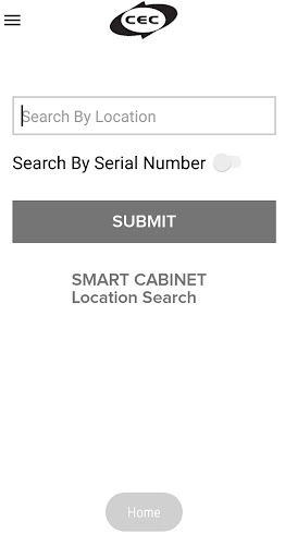 Android application CEC Smart Cabinet App screenshort