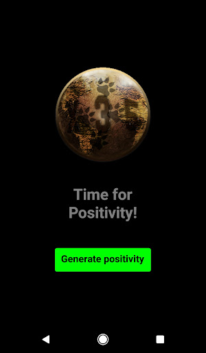 Android application Positivity Generator screenshort
