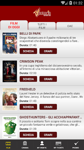 Android application Webtic Victoria Cinema screenshort