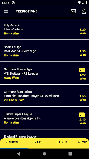 Android application Bet Fusion - Football Betting screenshort