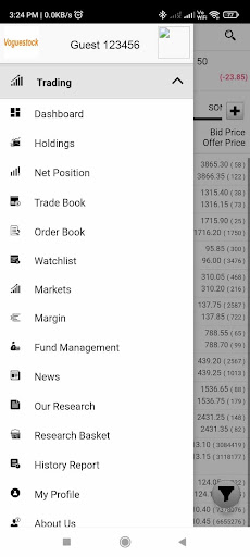 Voguestock Mobile APP Screen 3