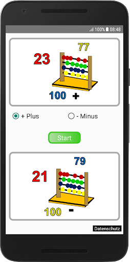 Android application MatheAss2 screenshort