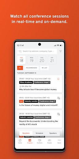 Sibos App Screen 3