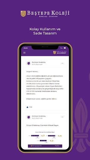 Android application Beştepe Academy screenshort