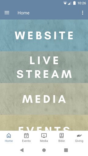 Android application Cedarbridge Baptist Church screenshort