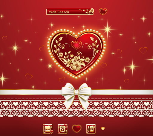 Android application Gorgeous Red Theme screenshort